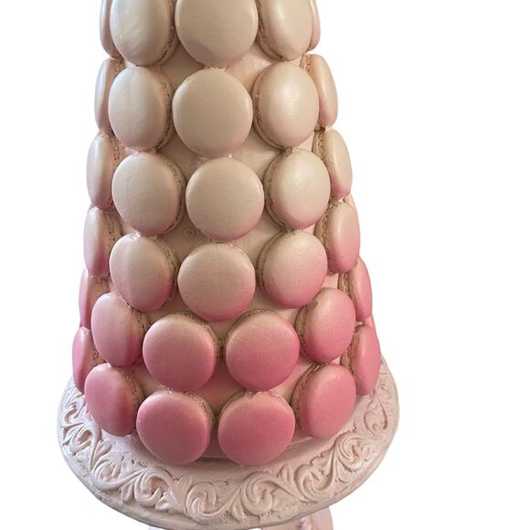 Peppermint Square Pink Ombre Macaron Tree 18in Resin Chic Holiday Decor NEW - Picture 11 of 11
